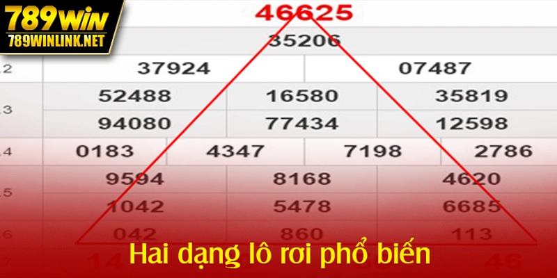 Hai dạng lô rơi phổ biến anh em cần biết